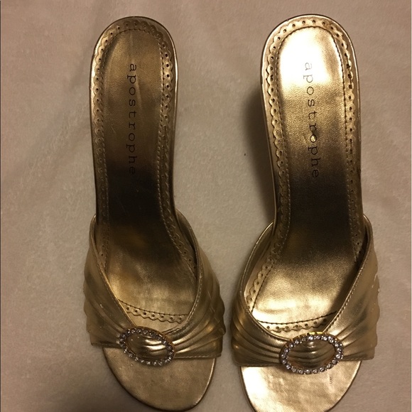 Apostrophe Shoes - Gold Dress Shoes